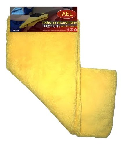 PAÑO MICROFIBRA 40X80 TERCIOPELO AMARILLO